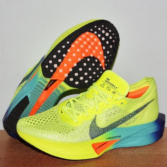 Nike ZoomX VaporFly Next% 3 Fast Pack Running Shoes Womens 7.5 Volt - Picture 1 of 6